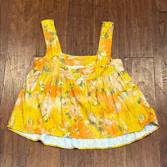 Size Small STARK X Vibrant Yellow and Orange Sleeveless Top - Picture 2 of 8